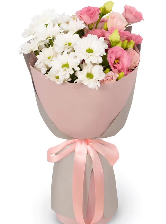 Lisyantus Ve Kasımpatı Buketi