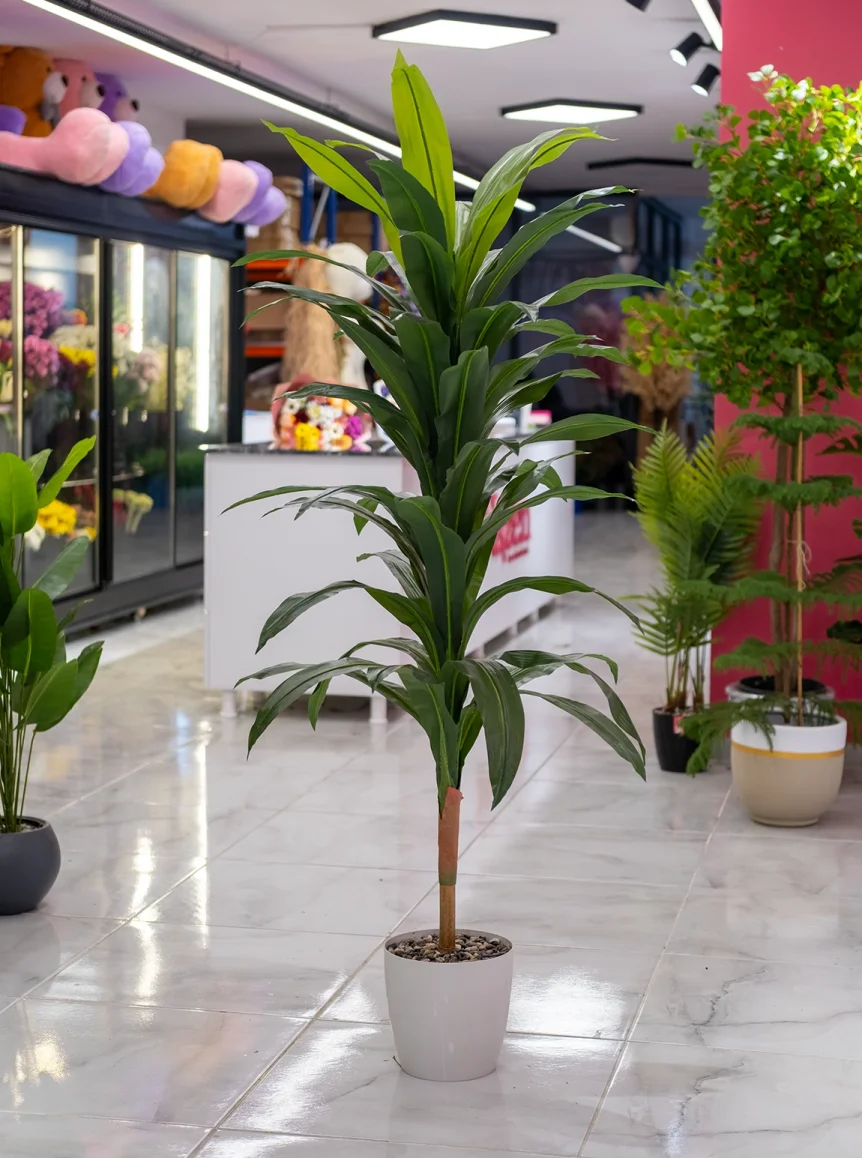 Saksıda Yapay Kılıç Ağaç Muz Ağaç  170 Cm 