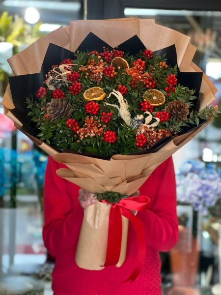 Yılbaşı Kokina Çiçeği Buketi